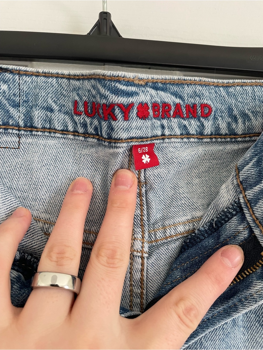 Lucky Brand Light Blue Distressed Denim Cutoff Shorts - Picture 2 of 3